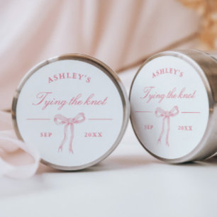 Adesivo Redondo Favor do Casando do Arco rosa