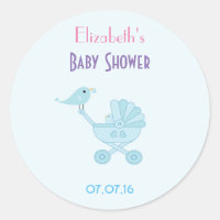 Favor do chá de fraldas de Bebês e Mamães Bluebird