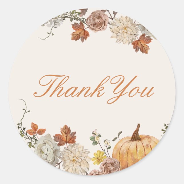 Adesivo Redondo Favor do Chá de fraldas de Queda Elegante Russo (Frente)