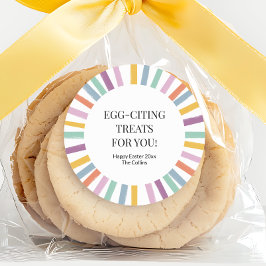 Adesivo Redondo Favor do Partido da Páscoa das Crianças Simples Co