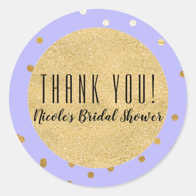 Adesivo Redondo Favor do Partido Moderno dos Pontos de Confetti Ro (Frente)