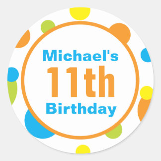 Adesivo Redondo Favor Sticker - Diversão do Sol