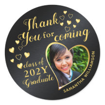 Favoritos de Agradecimento de Formatura Black and 
