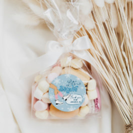 Adesivo Redondo Favoritos para festas De Skate De Inverno De Anive