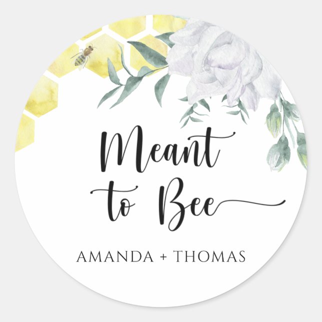 Adesivo Redondo Favos - Destinados a ser (Frente)