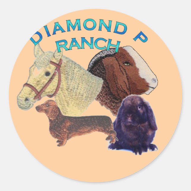Adesivo Redondo Fazenda adesivo... (Frente)