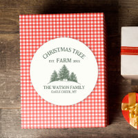 Fazenda de Árvores de Natal com Nome da Família Pe