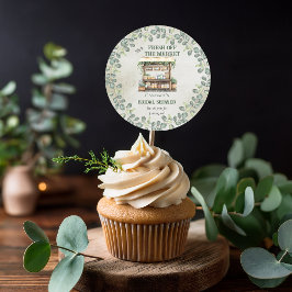 Adesivo Redondo Fazenda de mercado do agricultor Chá de panela de