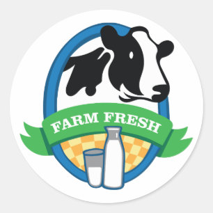 Adesivo Redondo Fazenda fresca
