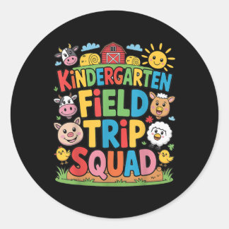Adesivo Redondo Fazenda Trip Field Trip Squad Fazenda Visite o jar
