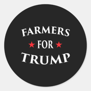 Adesivo Redondo Fazendeiros Para Trump Fazenda Rancho Trator Voar