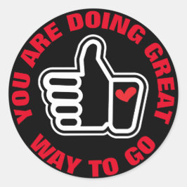 ADESIVO REDONDO FAZENDO EXCELENTE