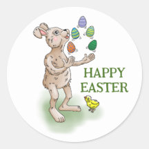 Fazendo malabarismo com Bunny da Páscoa