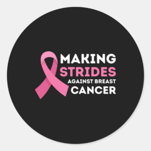 Adesivo Redondo Fazer Contra A Consciência Do Cancer Da Mama