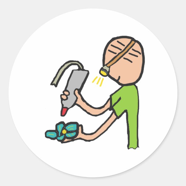 Adesivo Redondo Fazer de joalharia (Frente)