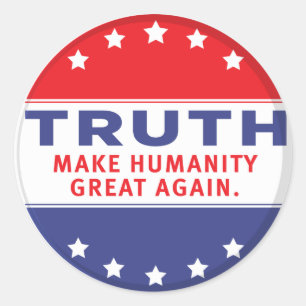 ADESIVO REDONDO FAZER EXCELENTE DE HUMANIDADE NOVAMENTE