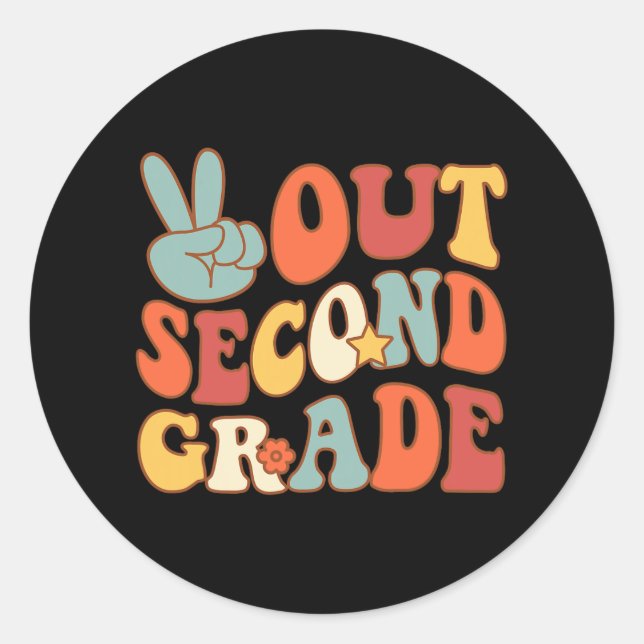 Adesivo Redondo Fazer Sair do Segundo segundo do Groovy nos Último (Frente)