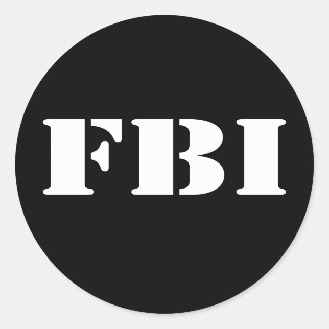 ADESIVO REDONDO FBI (Frente)