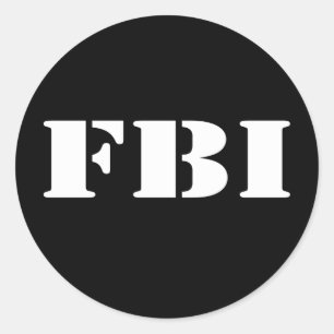 ADESIVO REDONDO FBI