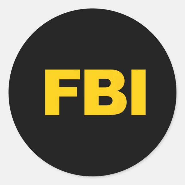 Adesivo Redondo Fbi (Frente)
