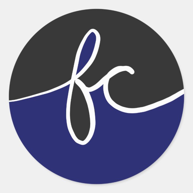 Adesivo Redondo FC Sticker da Campanha da Comunidade (Frente)