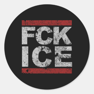 Adesivo Redondo Fck Ice