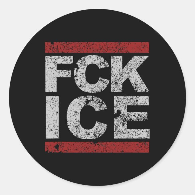 Adesivo Redondo Fck Ice (Frente)