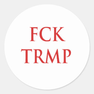 ADESIVO REDONDO FCK TRMP