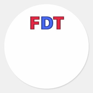 Adesivo Redondo Fdt - Para Donald Trump Sticker