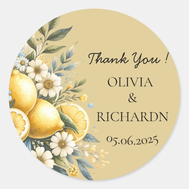 Adesivo Redondo Febre de Azulejo do Mediterrâneo: italiano Positan (Frente)