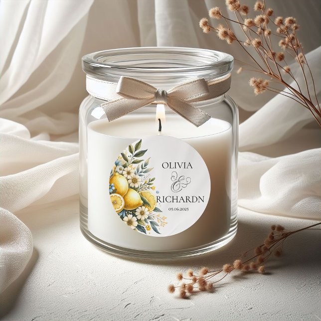 Adesivo Redondo Febre de Azulejo do Mediterrâneo: italiano Positan (Criador carregado)