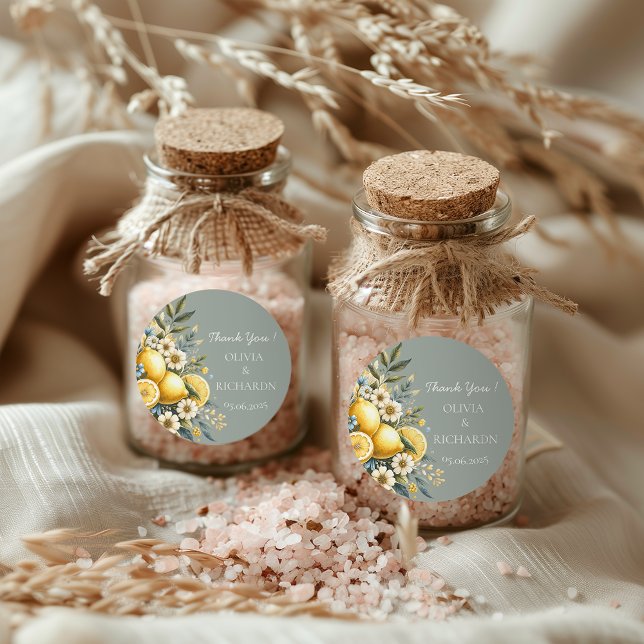 Adesivo Redondo Febre de Azulejo do Mediterrâneo: italiano Positan (Criador carregado)