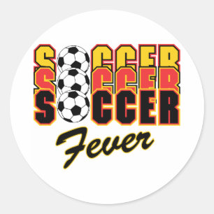 Adesivo Redondo Febre do futebol