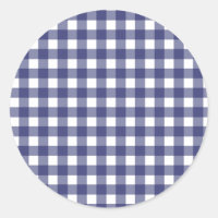 Fecho de Envelope Gingham Azul