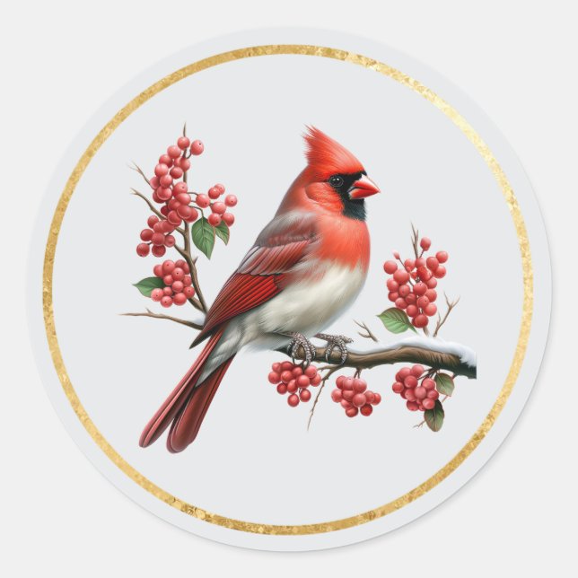 Adesivo Redondo Fechos de Envelope Cardinal (Frente)