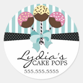 Adesivo Redondo Fechos de Pop de bolos