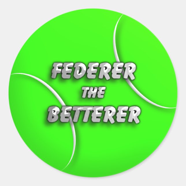 Adesivo Redondo Federer o Betterer (Frente)