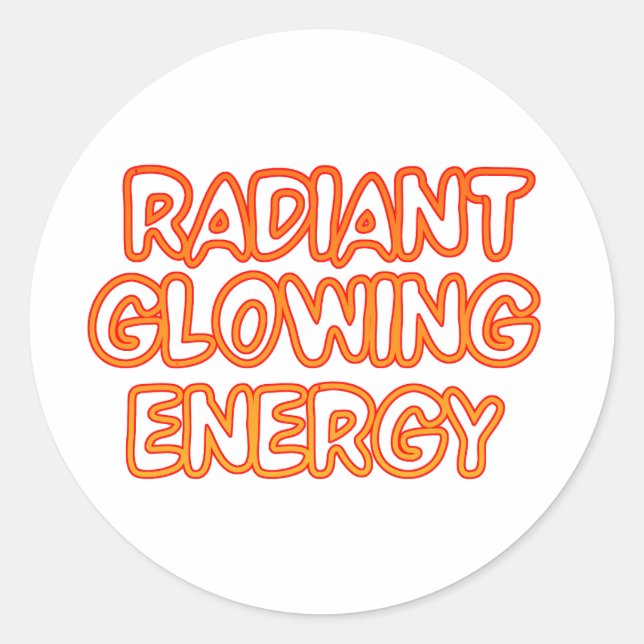 Adesivo Redondo Feel the Glow (Frente)