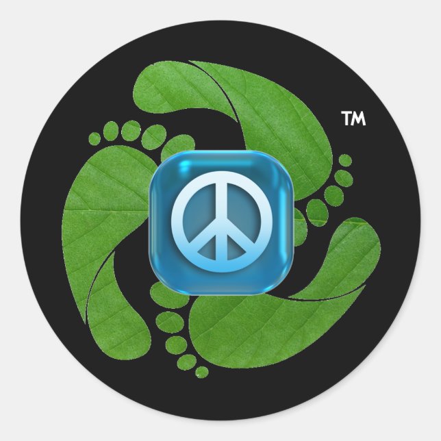adesivo redondo Feetpeace™ (Frente)