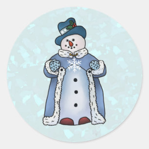 Adesivo Redondo Feiner Schneemann