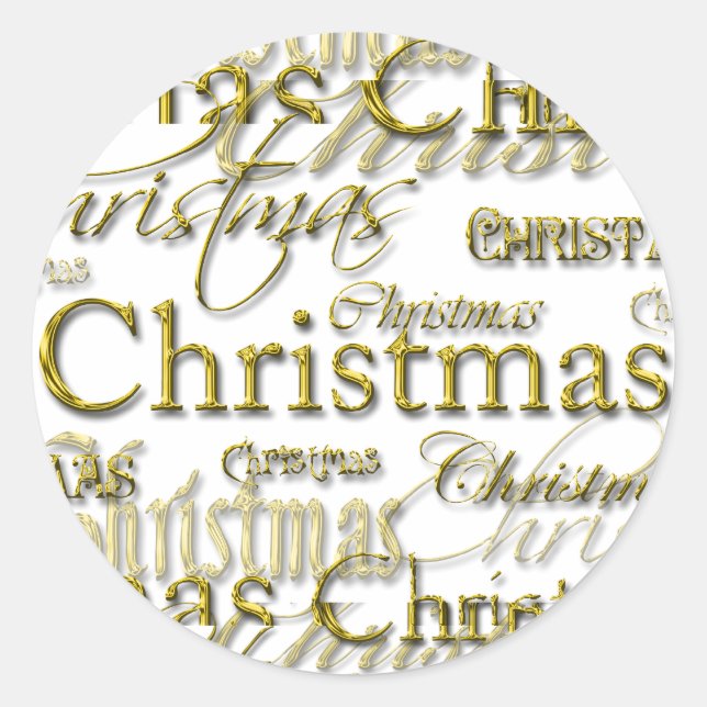 Adesivo Redondo Feiras de Envelope Feliz Natal (Frente)