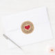 Adesivo Redondo Feita à mão com amor de papel Kraft (Envelope)