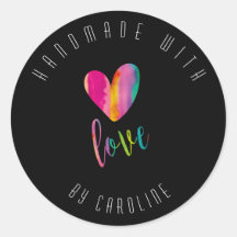 Feita à mão com amor personalizado