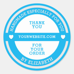 Adesivo Redondo Feita à mão especialmente para você