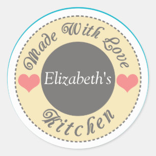 Adesivo Redondo Feita Com Autocolantes Personalizados