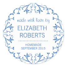 Feita com Rótulos de Presente para Triagem Homemad