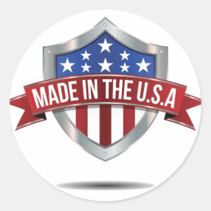 Adesivo Redondo Feita nos EUA