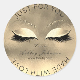 Adesivo Redondo Feita Por Glitter Lashes Bela Lita Maquiagem Doura