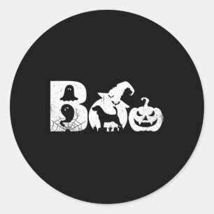 Adesivo Redondo Feiticeira de abóbora de abóbora