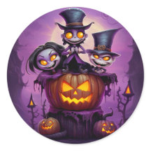 Feiticeiro roxo monstros pagãos bonitinhos